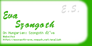 eva szongoth business card